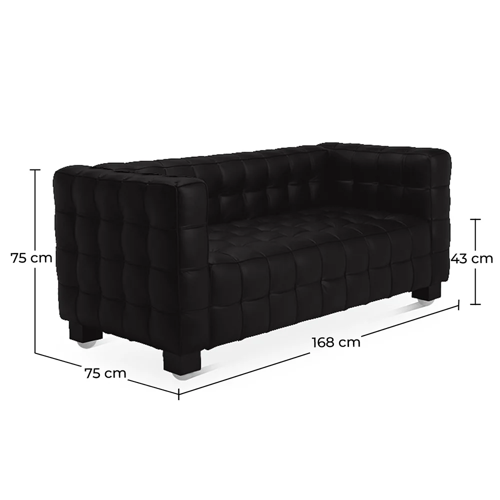 Polyurethane Leather Upholstered Sofa - 2 Seater - Nubus image 10