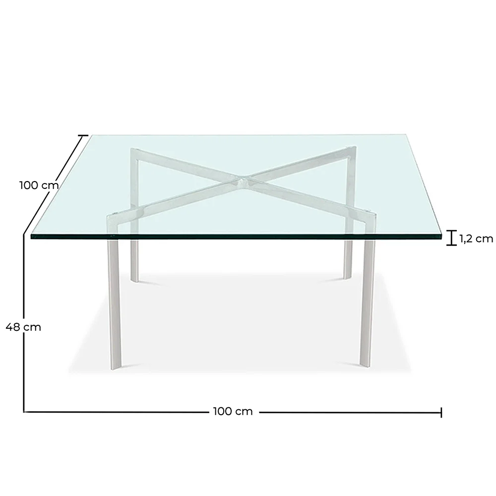 Square coffee table - Glass - 12mm - Town image 10