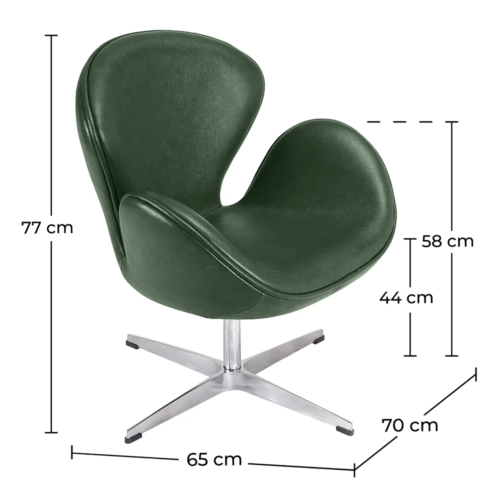 Armchair with Armrests - Upholstered in Faux Leather - Svin image 10