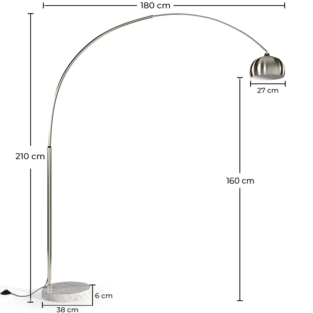 Floor Lamp with Marble Base - Living Room Lamp - Bouw image 10