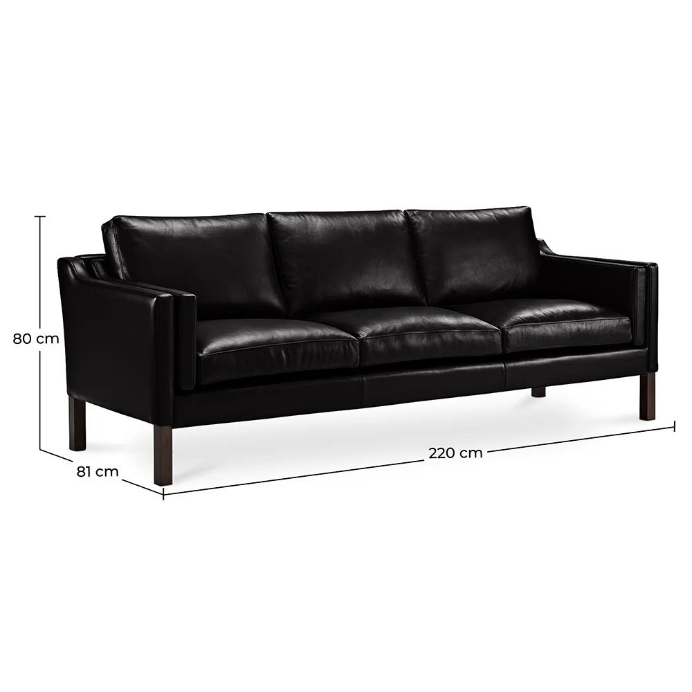 Polyurethane Leather Upholstered Sofa - 3 Seater - Benzion image 10