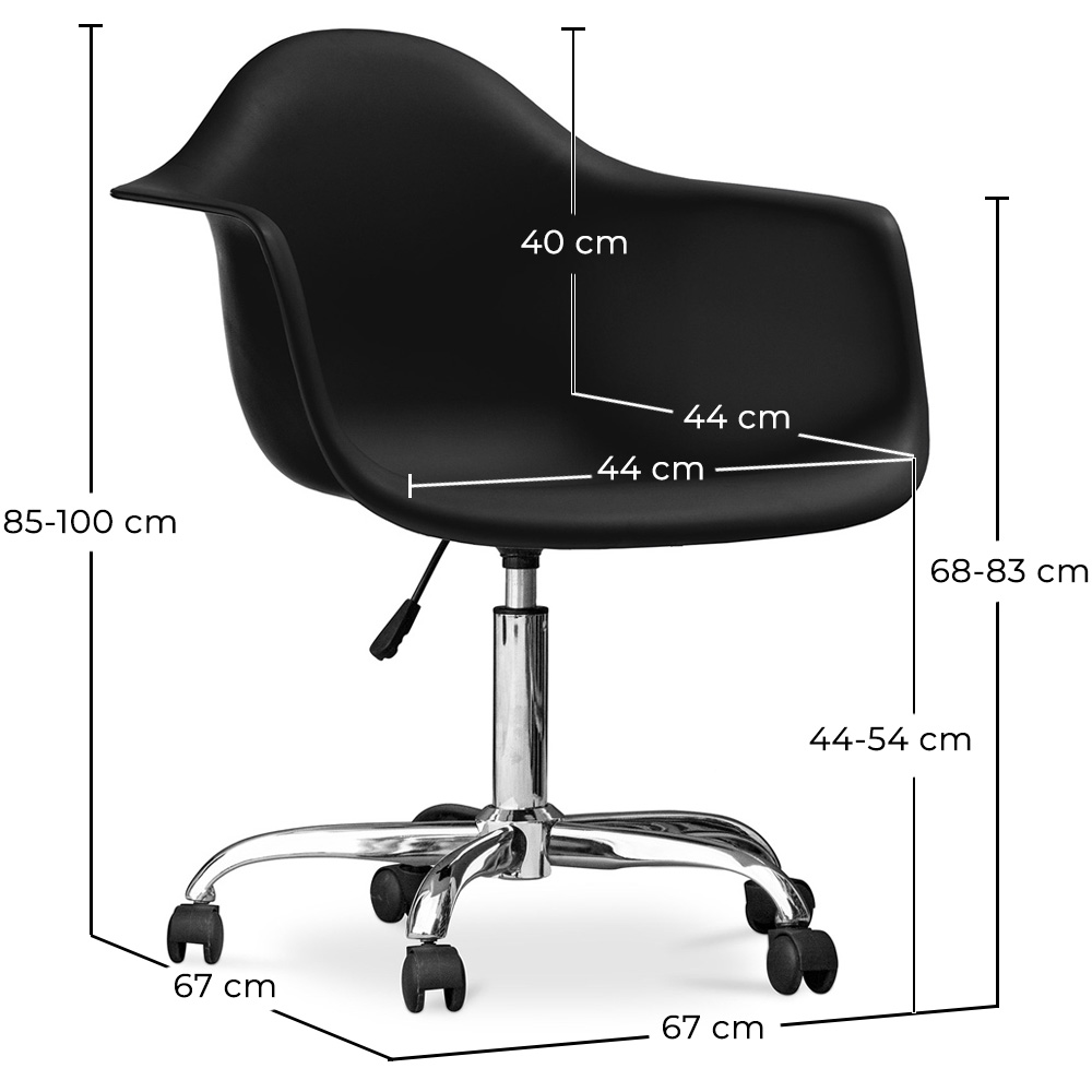 Office Chair with Armrests - Desk Chair with Castors - Weston image 10