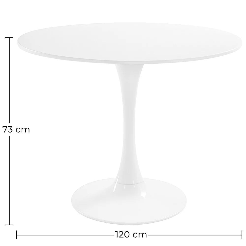 Round Dining Table -  120 cm - Tulip image 10