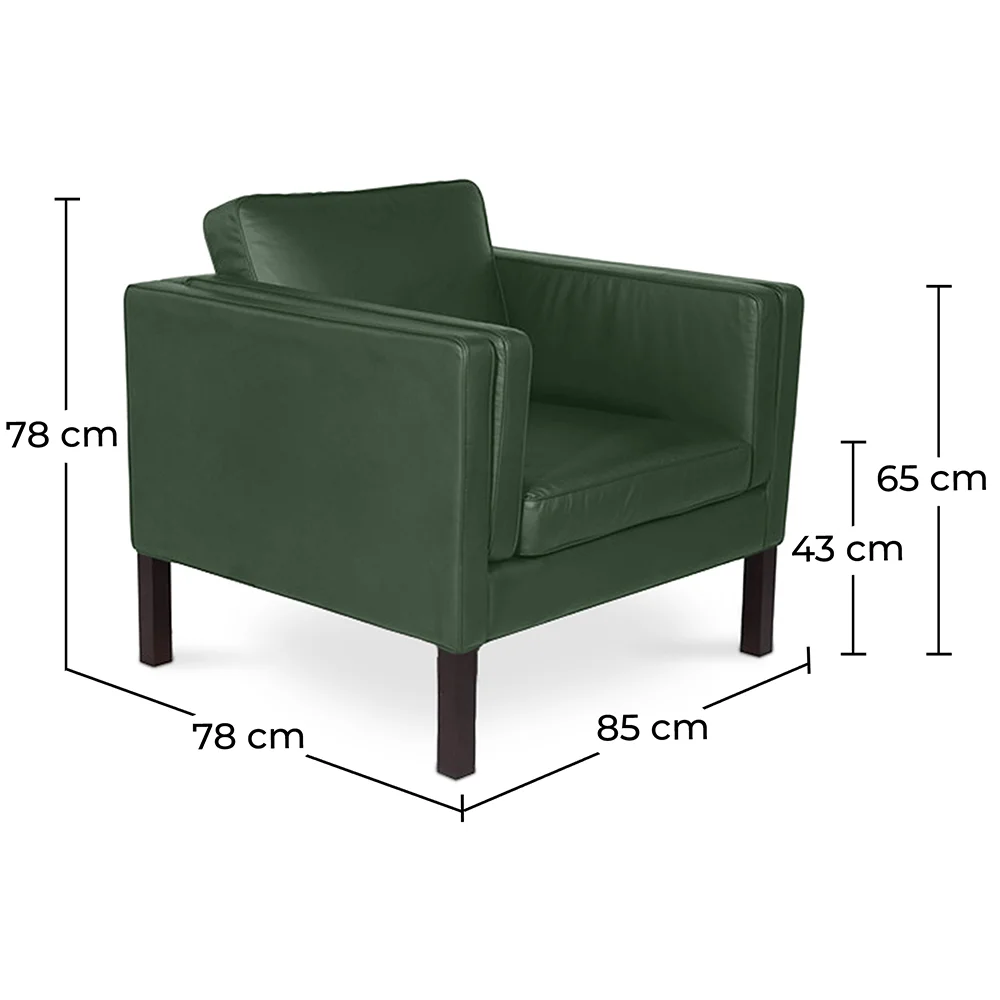 Armchair with Armrest - Upholstered in Faux Leather - Betzalel image 10