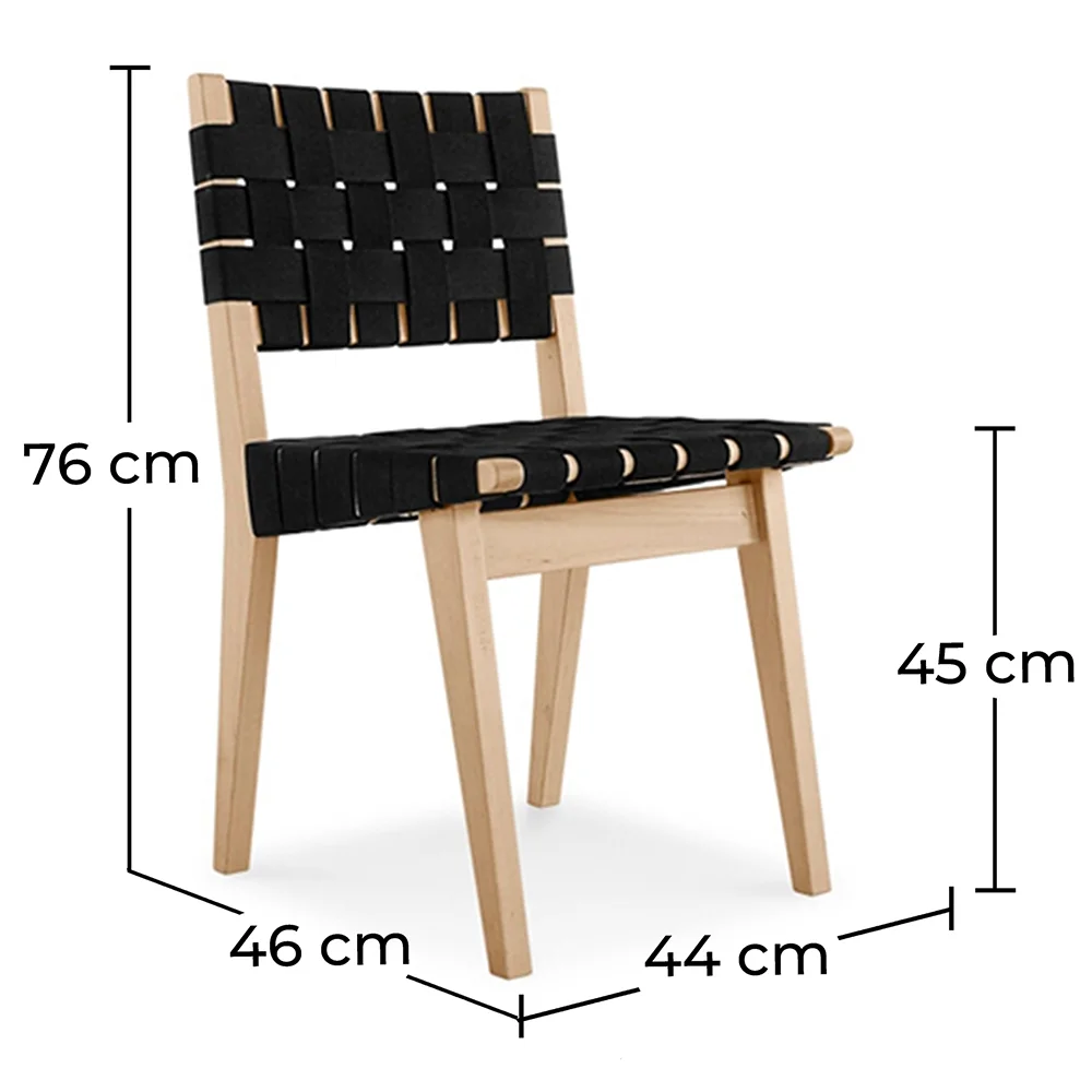 Wooden and Fabric Dining Chair - Sinny image 10