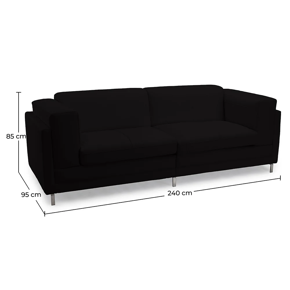 Polyurethane Leather Upholstered Sofa - 2 Seater - Cawa image 10