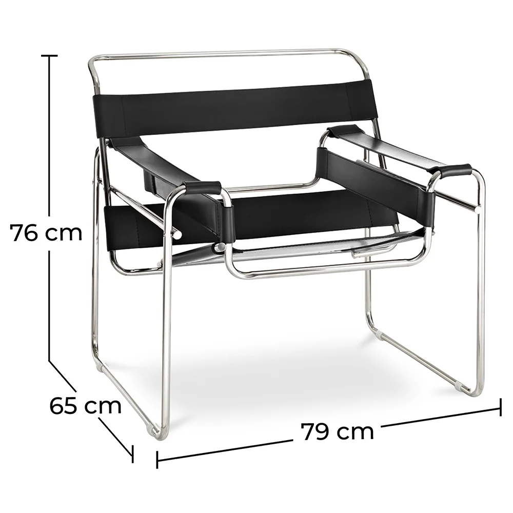Lounge Chair - Leatherette & Metal - Ivan image 10