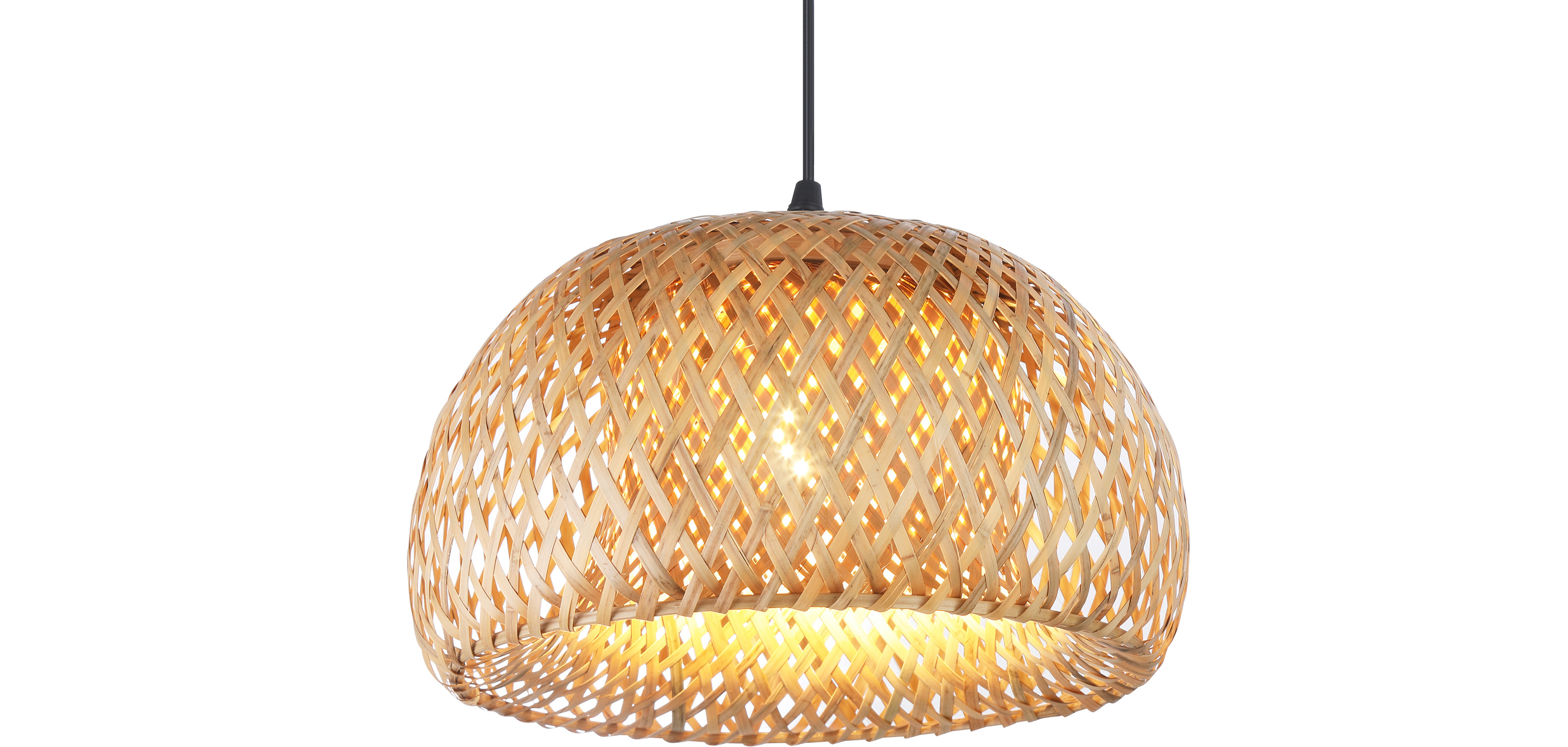 Buy Talli twisted ceiling lamp - Bamboo Natural wood 59354 in the UK