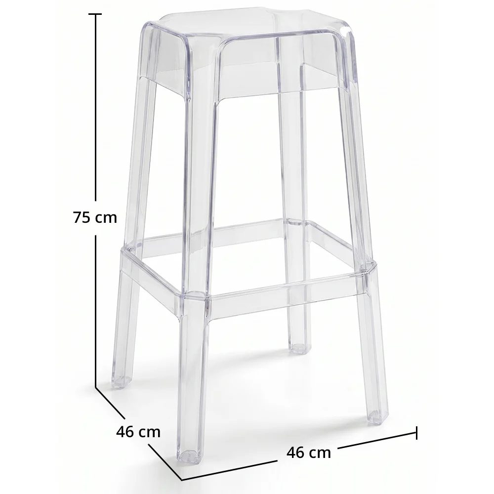 Transparent Design Stool - 75cm - Victoria Queen image 10