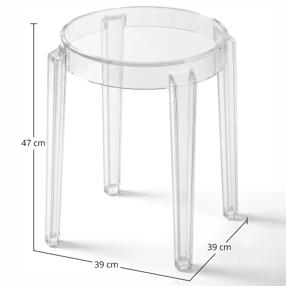 Stool Low Transparent - 47cm - Arthur image 10