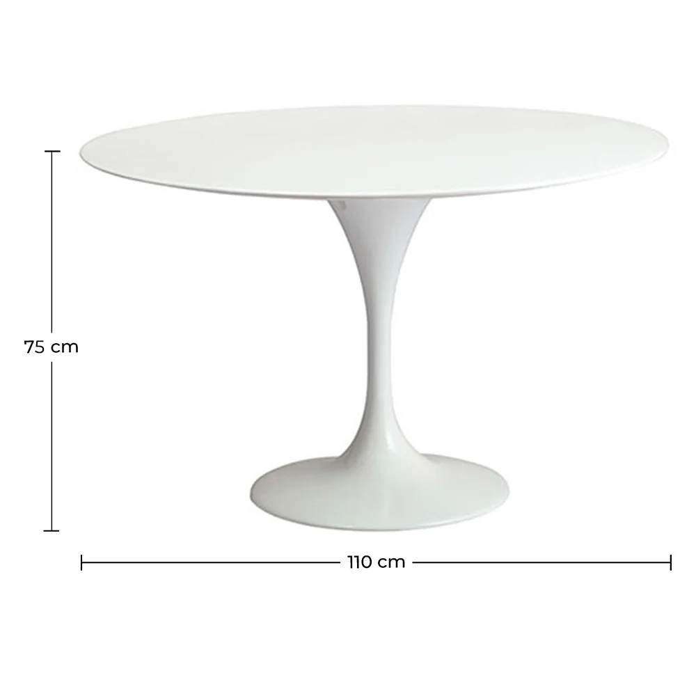Round Dining Table -  110 cm - Tulip image 10