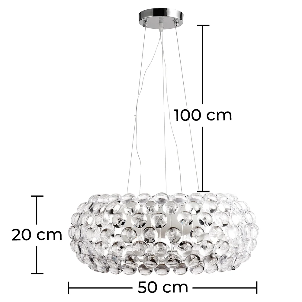 Ceiling Lamp - Crystal Globe Pendant Lamp - 50cm - Savoni image 10