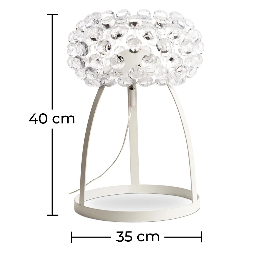Table Lamp - Crystal Button Living Room Lamp - Small - Savoni image 10