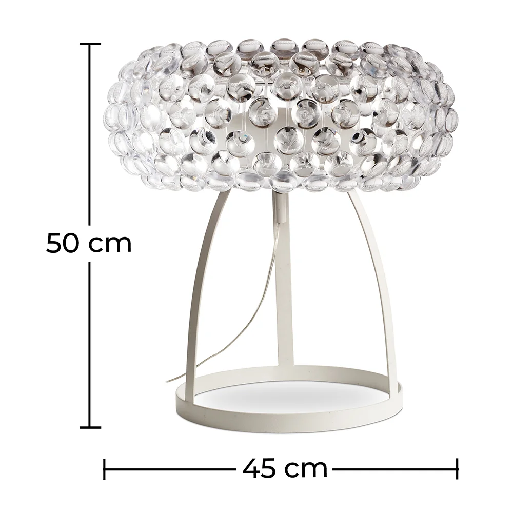 Table Lamp - Crystal Button Living Room Lamp - Large - Savoni image 10