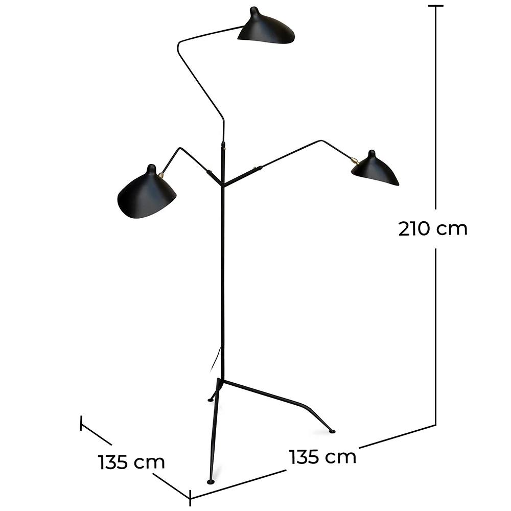 Floor Lamp - Living Room Lamp - 3 arms - Giorge image 10