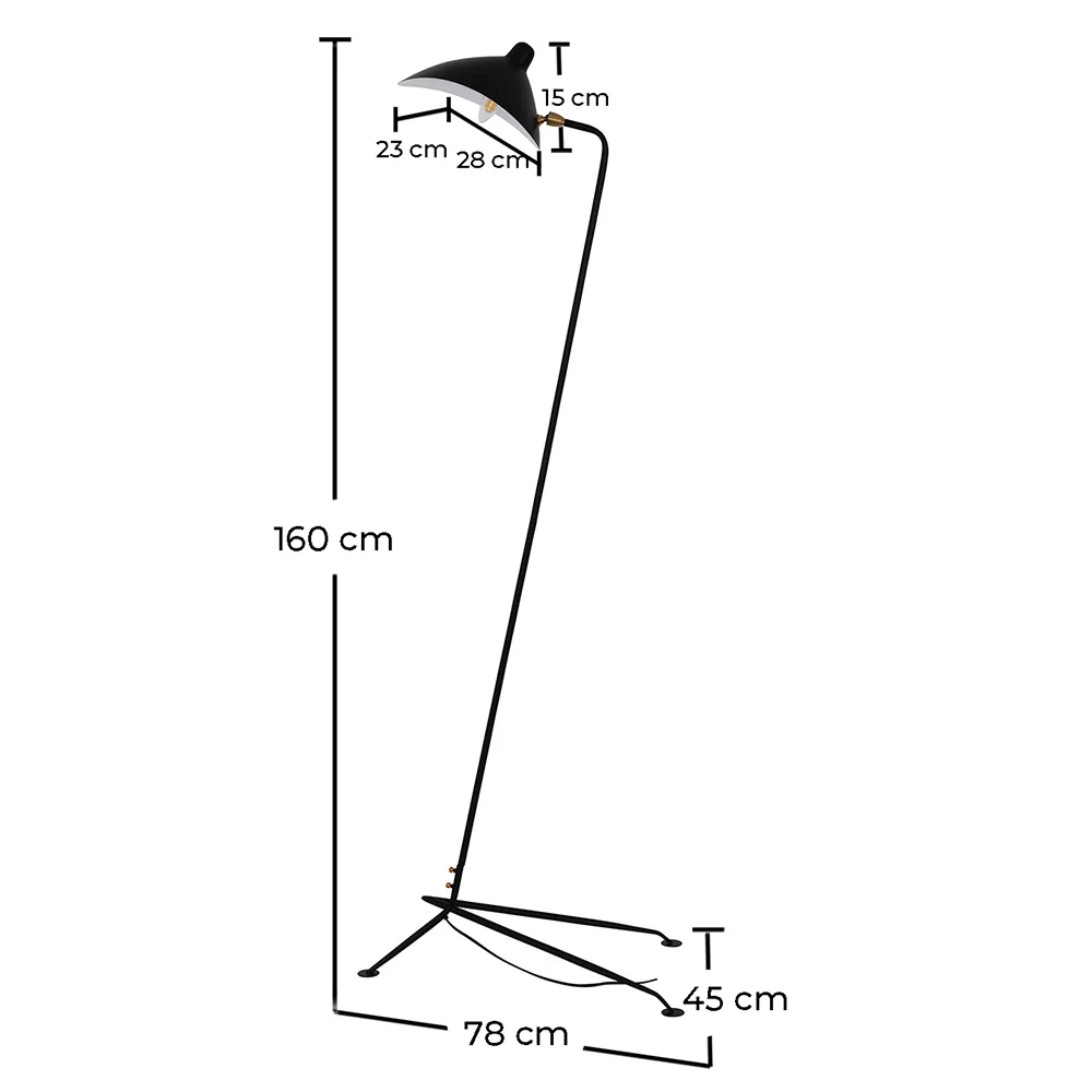 Black Floor Lamp - Living Room Lamp - Giorge image 10