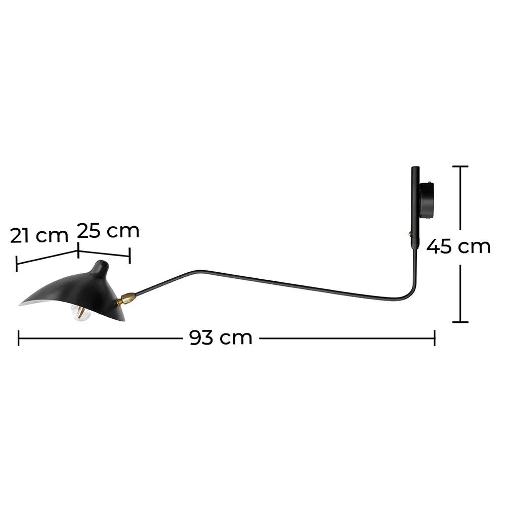 Desk Lamp - Black Wall Mounted - George image 10