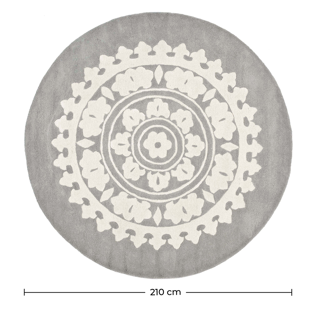 Round Design Rug - Wool - Romanty image 10