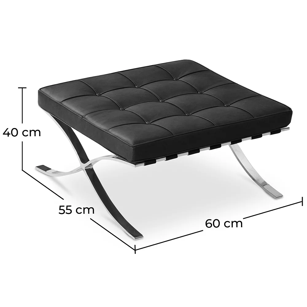 Leather Upholstered Footrest - Town image 10