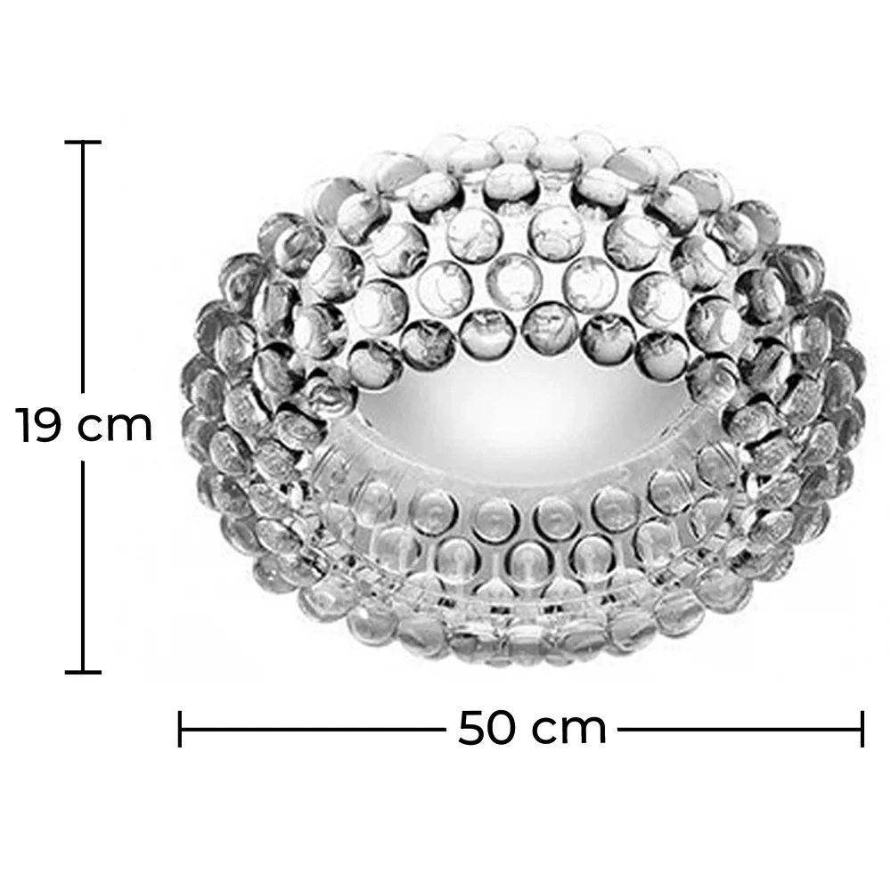 Ceiling Lamp - Glass Ball Flush Mount - 50cm - Savoni image 10