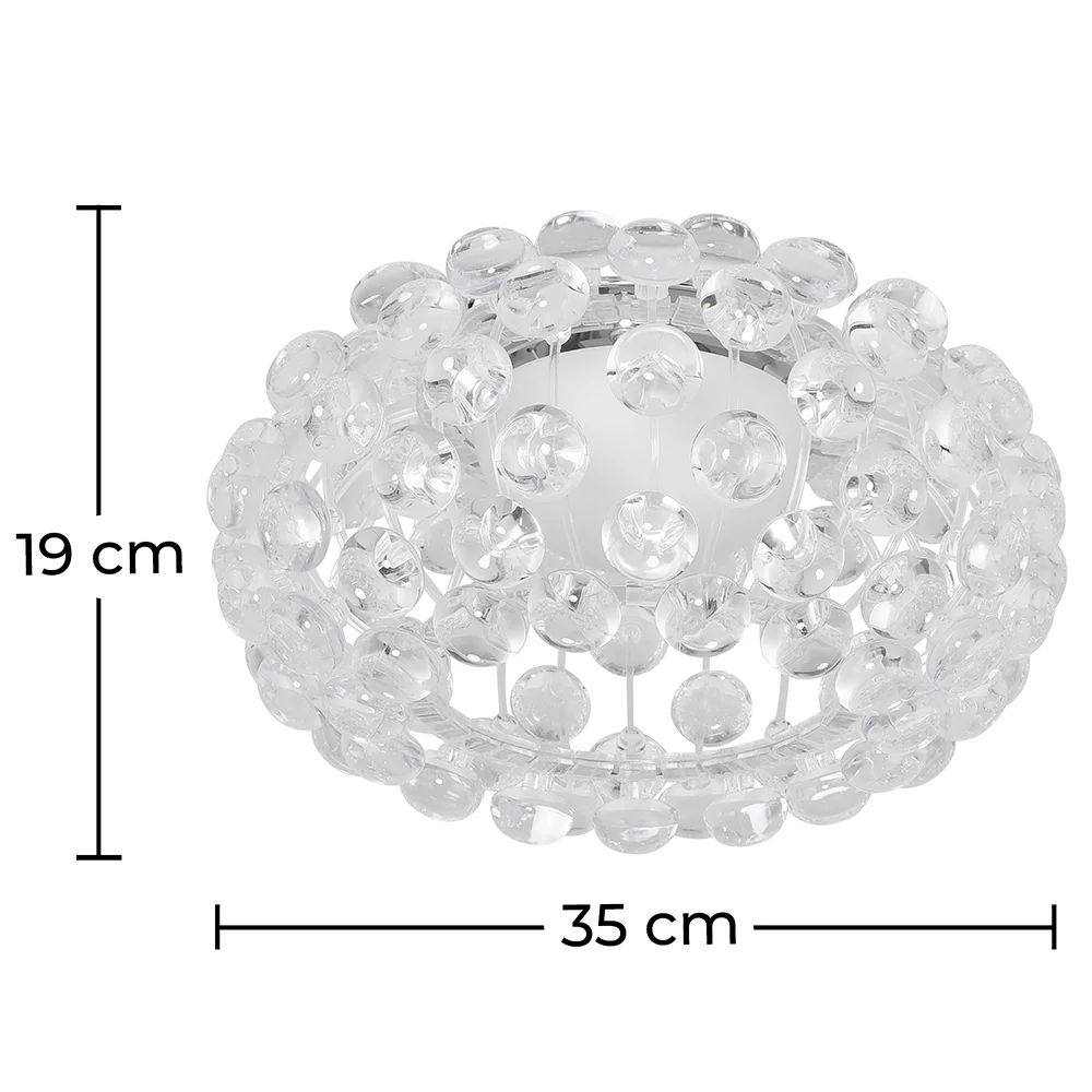 Ceiling Lamp - Glass Ball Flush Mount - 35cm - Savoni image 10