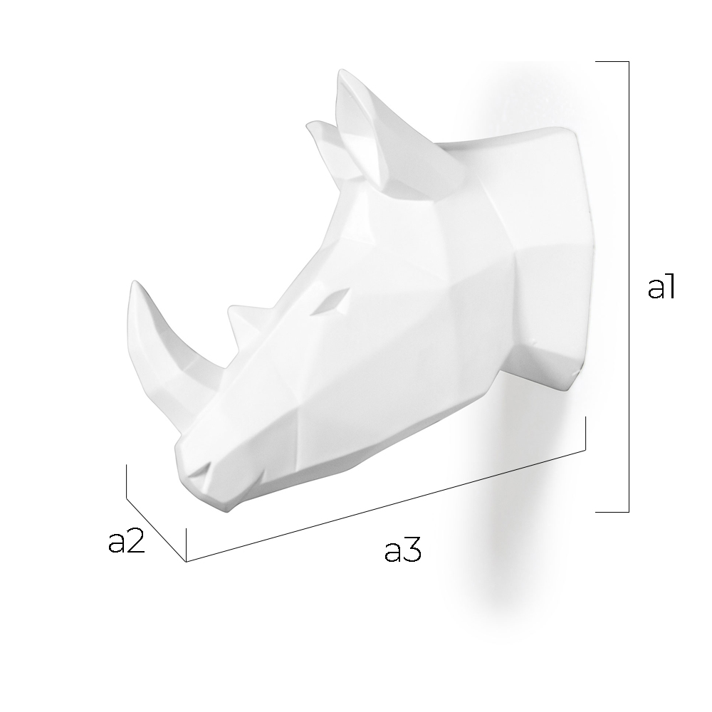 Origami Rhino head - Resin image 10