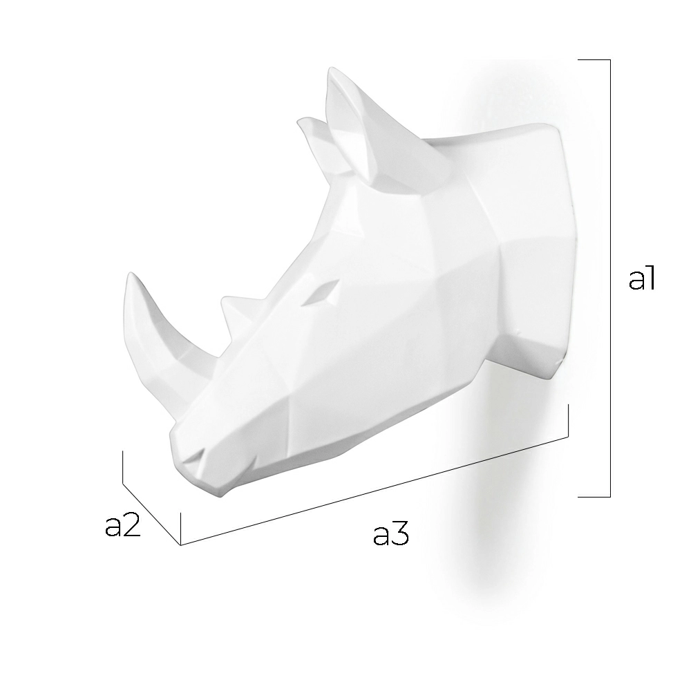 Origami Rhino head Resin image 10