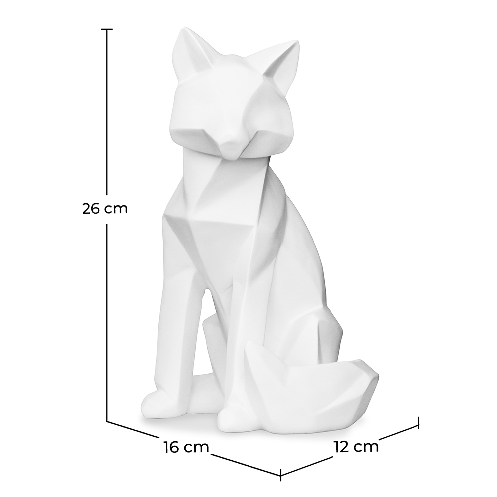 Decorative Figure Fox - Matte White - Foox image 10