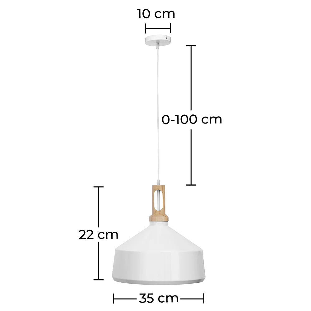 Lámpara de Techo - Lámpara Colgante - Madera y Metal - Wind image 10