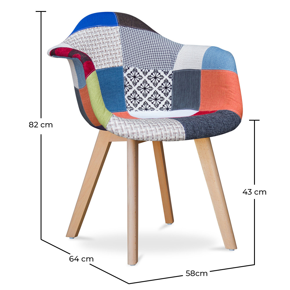 Premium Design Dawick chair - Patchwork Pixi image 10