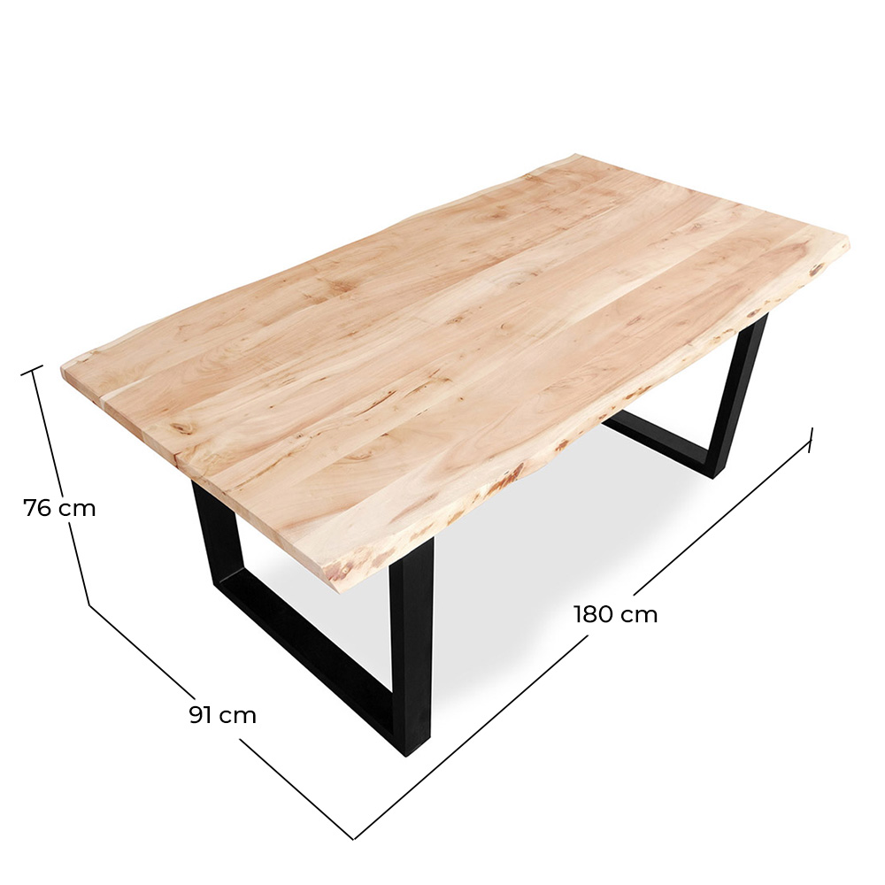 Rectangular Dining Table - Industrial Design - Wood - Dingo image 10