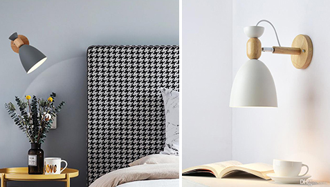 Jorson Scandinavian Style Wall Lamp Metal And Wood Jorson Scandinavian Style Wall Lamp Metal And Wood