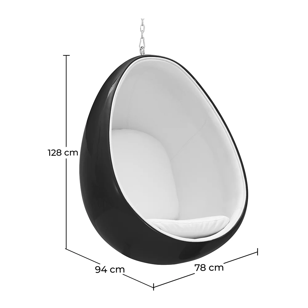 Hanging Egg Chair - Upholstered in Fabric - Eny image 10