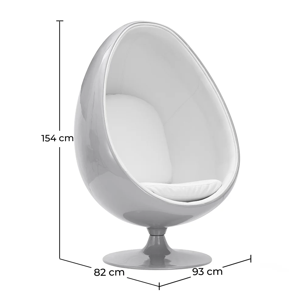 
Egg Design Armchair - Upholstered in Fabric - Eny image 10
