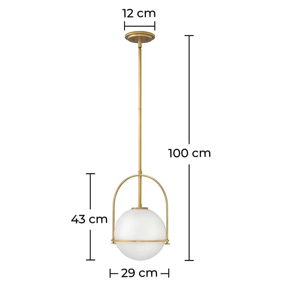 Glass Ball Ceiling Lamp - Golden Pendant Lamp - Anette image 10