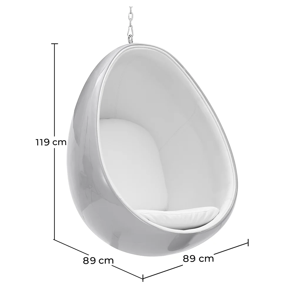 Hanging Egg Design Armchair - Upholstered in Fabric - Eny image 10