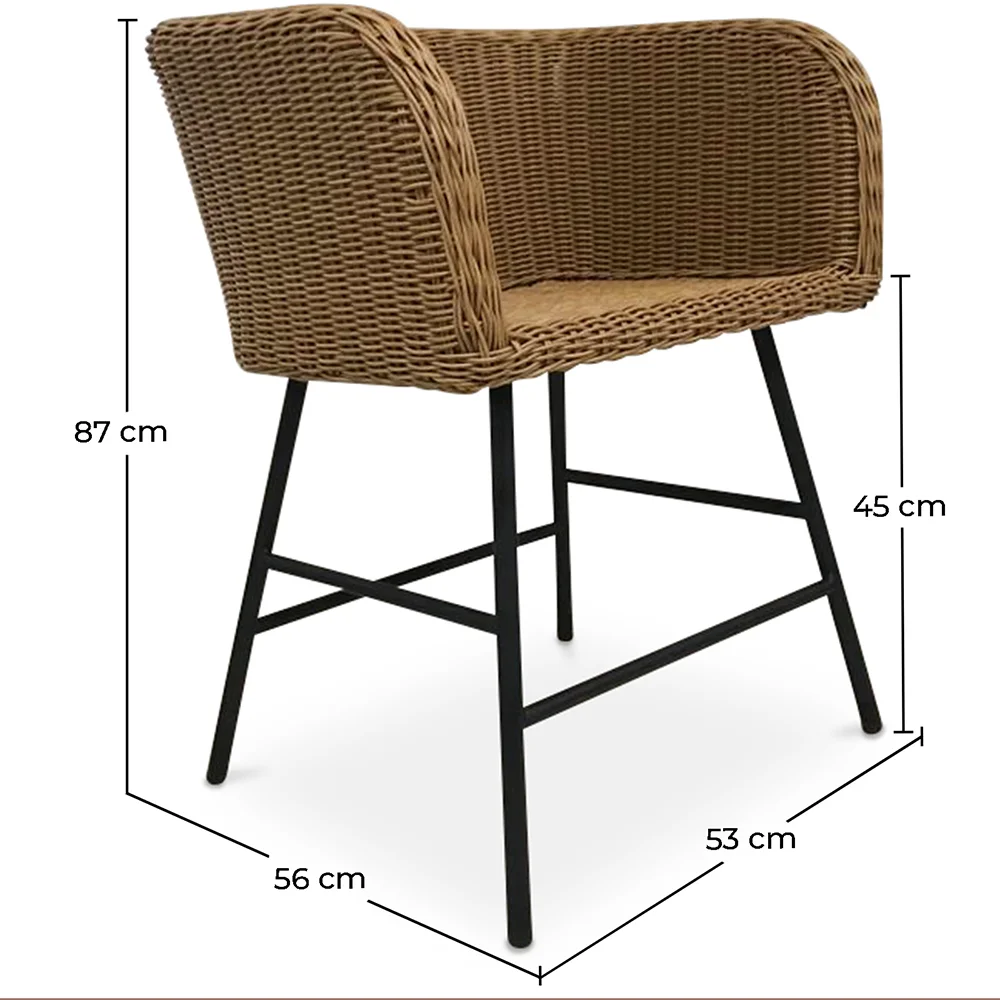 Rattan Dining Chair - Boho Bali Design - Ishita image 10