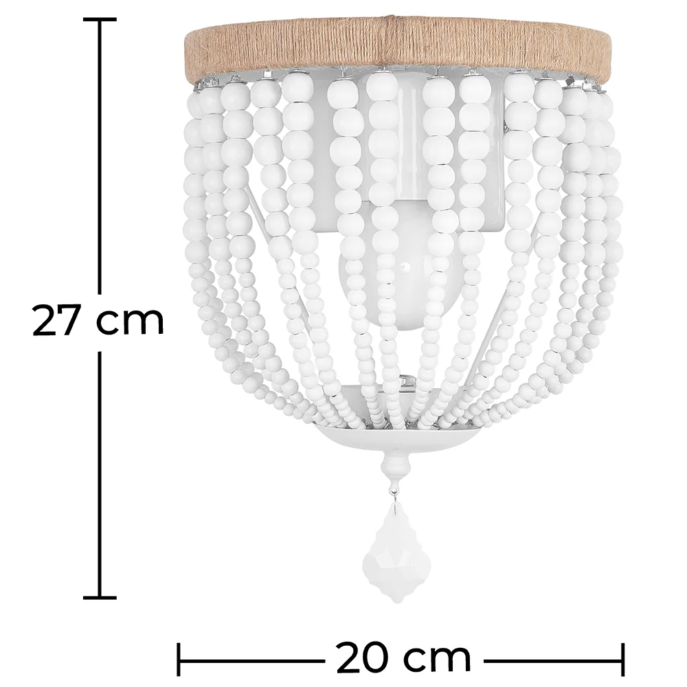 Wall Lamp - Boho Style - Wooden Balls - Kanda image 10