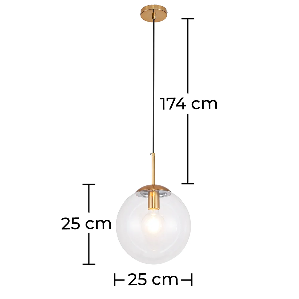 Globe Design Ceiling Lamp - Crystal Pendant Lamp - Alvis image 10