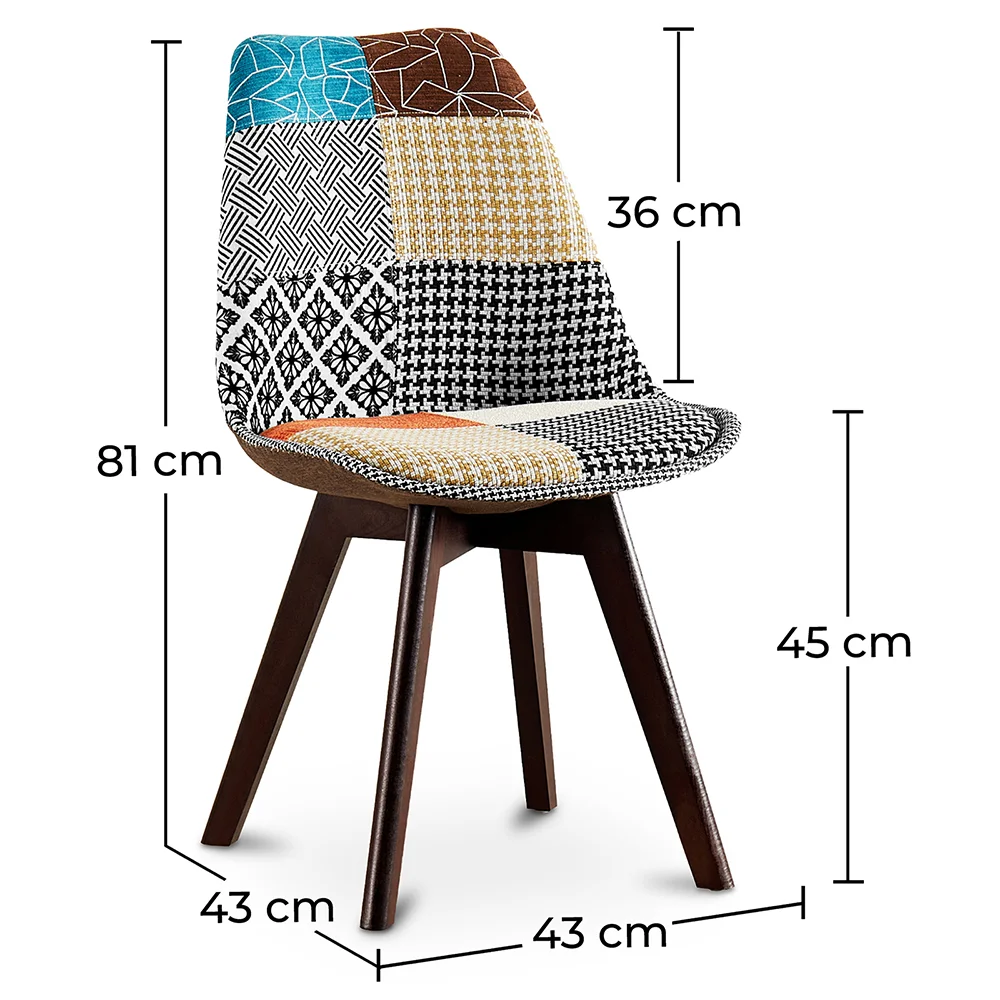 Dining Chair - Upholstered in Patchwork - Patty  image 10