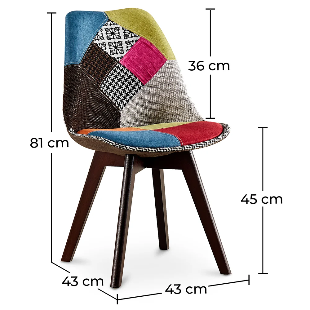 Dining Chair - Upholstered in Patchwork - Simona image 10