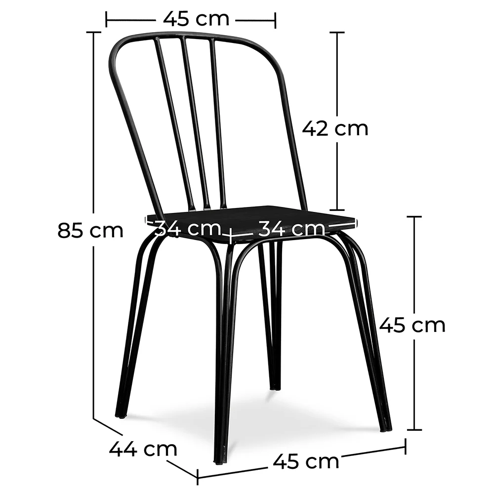 Dining Chair - Industrial Design - Wood and Metal - Lillor image 10
