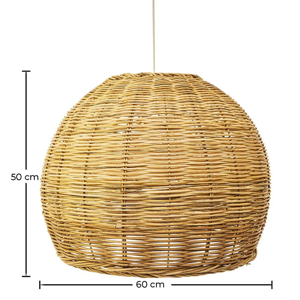 Rattan Ceiling Lamp - Boho Bali Design Pendant Lamp - Paon image 10
