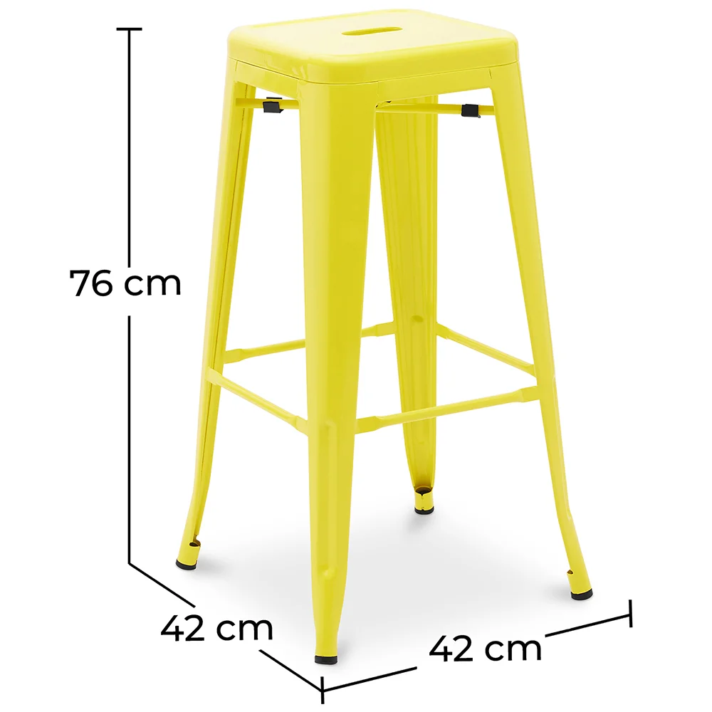 Bar Stool – Industrial Style – Steel – 76 cm – Stylix image 10