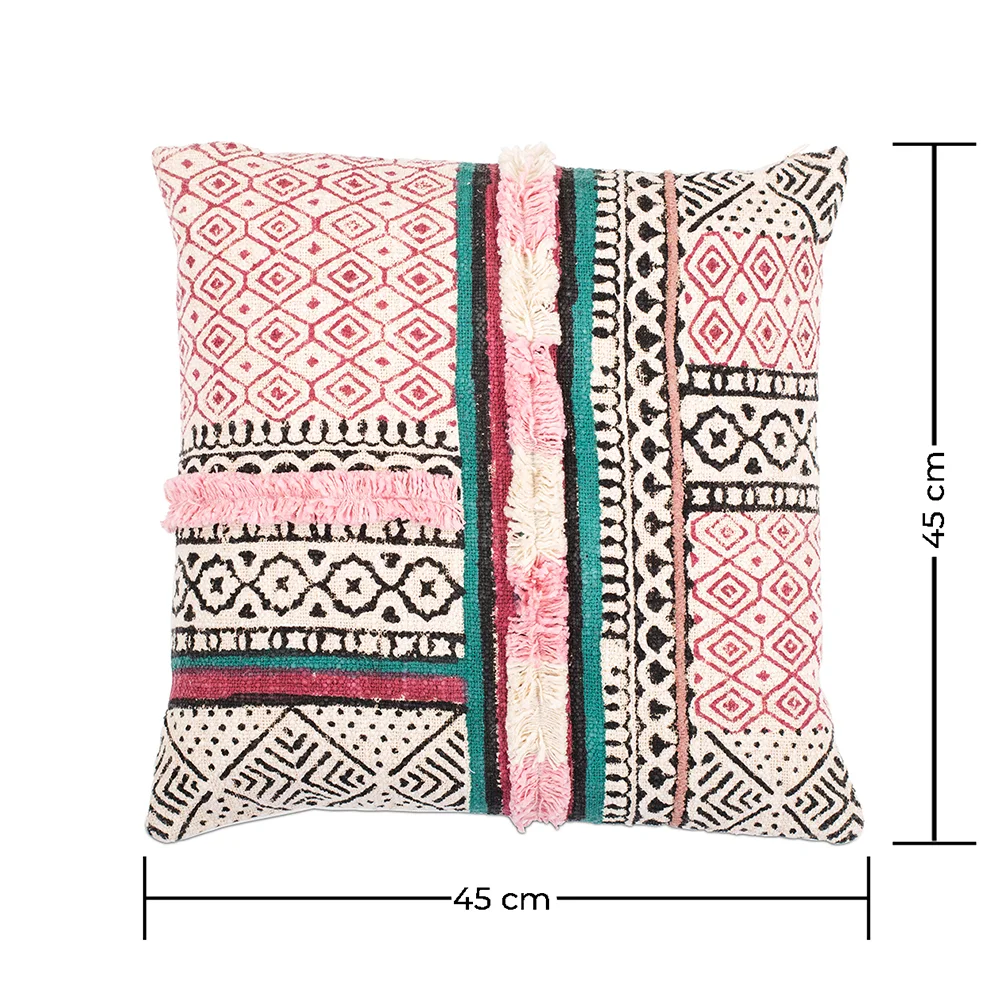Boho Bali Style Cushion - Cover and Filling Included - Cecilia image 10