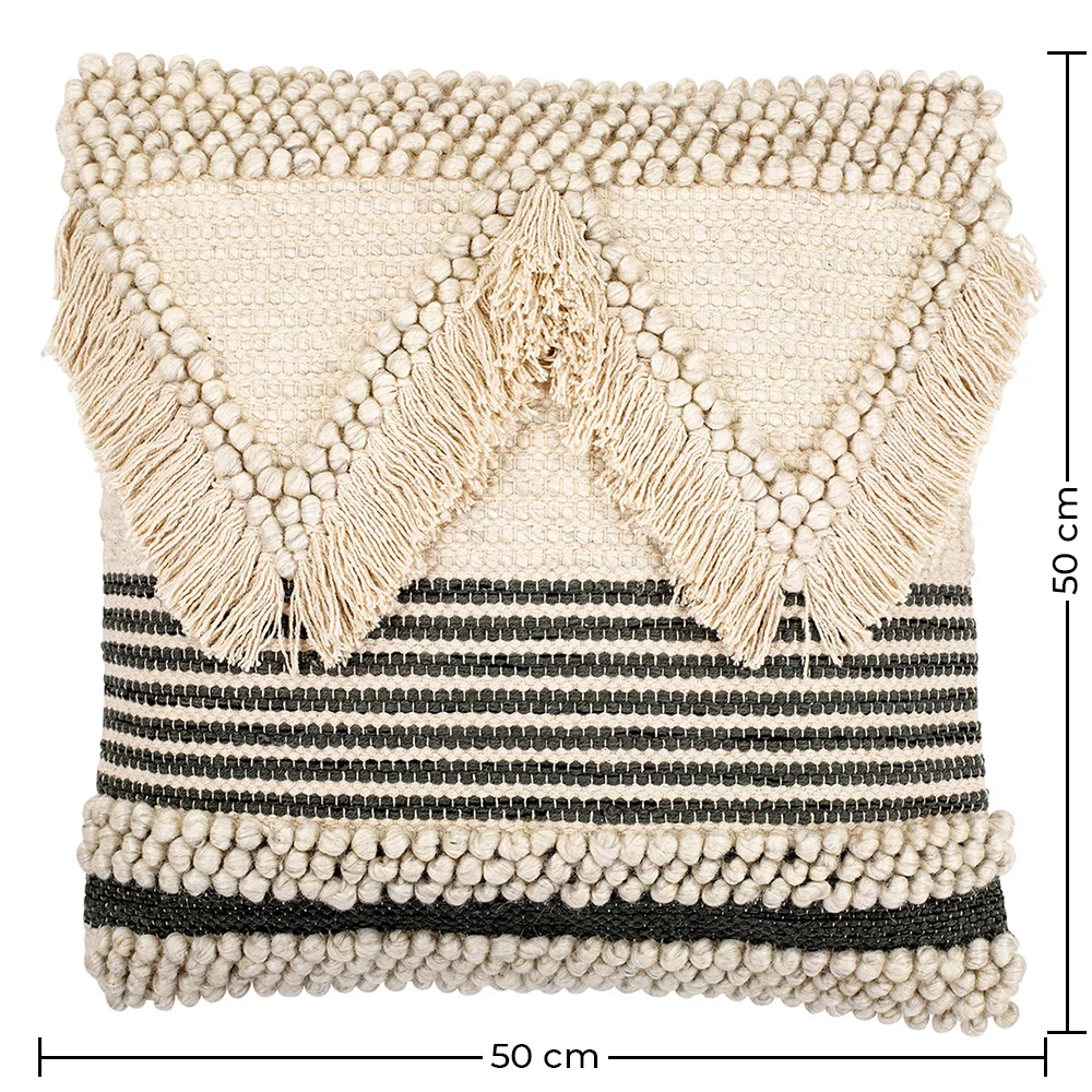 Boho Bali Style Cushion - Cover and Filling Included -  Vrena image 10
