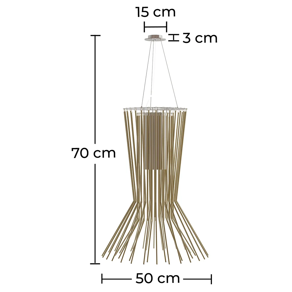 Gold Ceiling Lamp - Design Pendant Lamp - Madison image 10