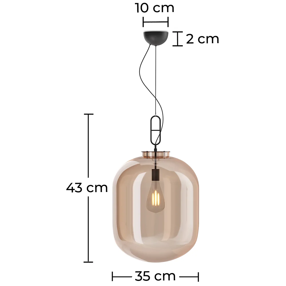 Crystal Ceiling Lamp - Medium Design Pendant Lamp - Grau image 10