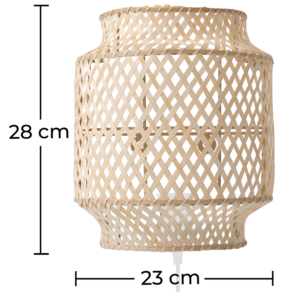 Wall Lamp - Boho Bali Bamboo Design - Hya image 10