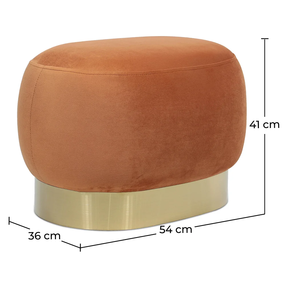 Pouf - Velvet and Metal - Luxe image 10